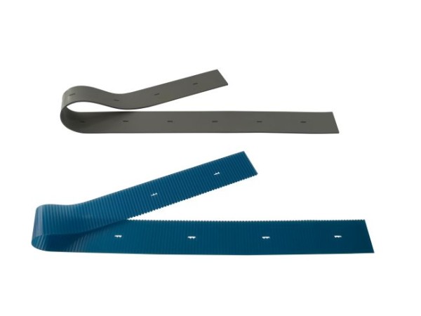 Sauglippensatz (=2 Lippen), 960 x 58 x 3 mm + 980 x 62 x 3 mm, Polyurethan blau + Nanorade rot