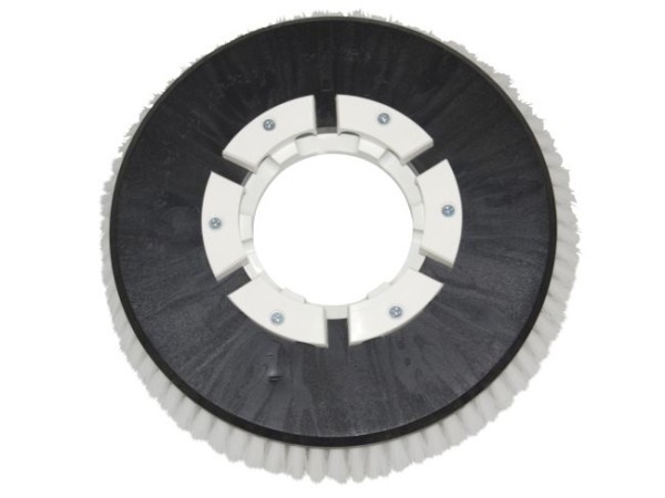 Schrubbbürste – Ø 330 / 355 mm - 14 ", Poly 0,45 mm glatt weiß