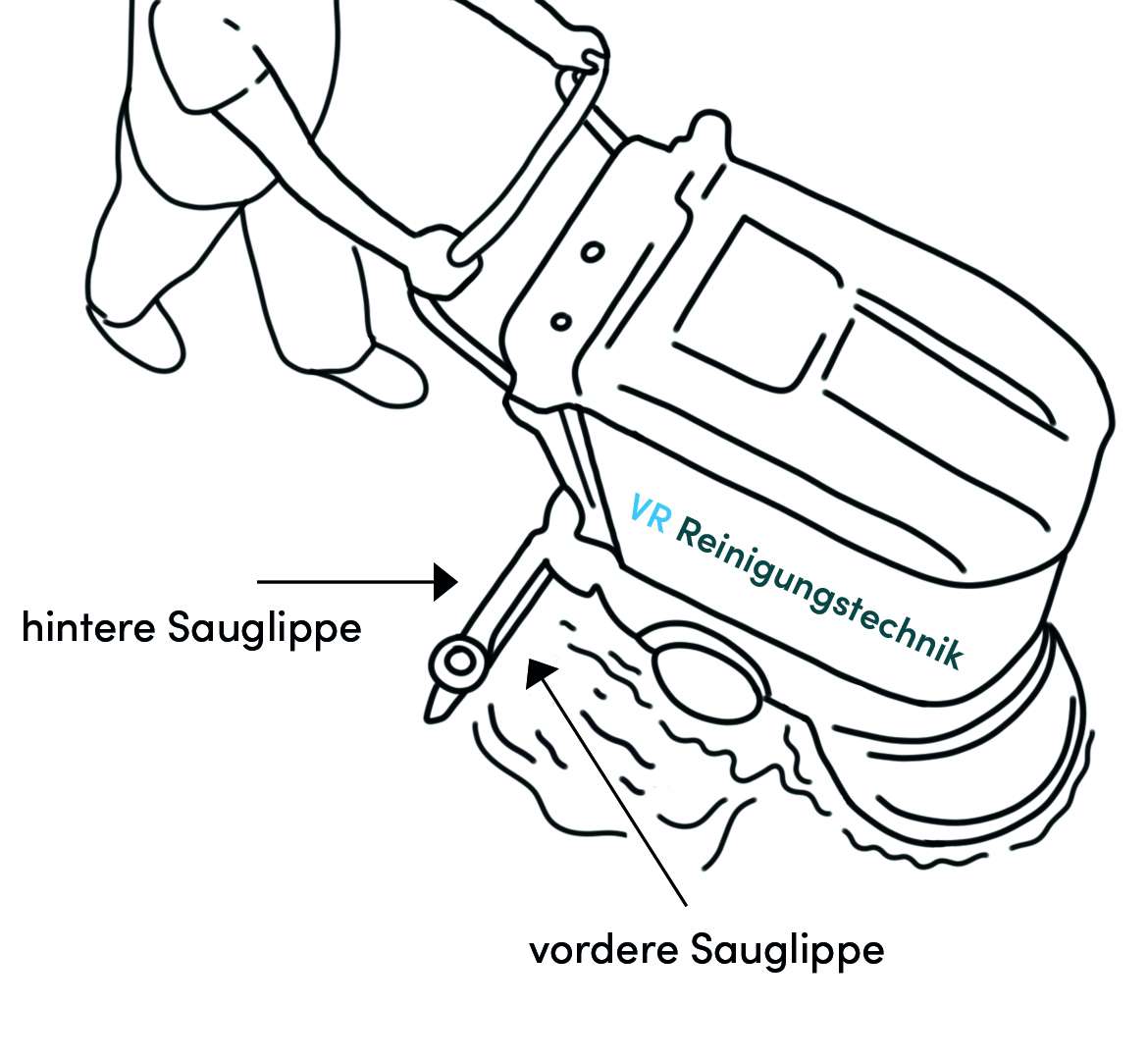 Sauglippe vorne - Nanorade 845 x 55 x 3 mm