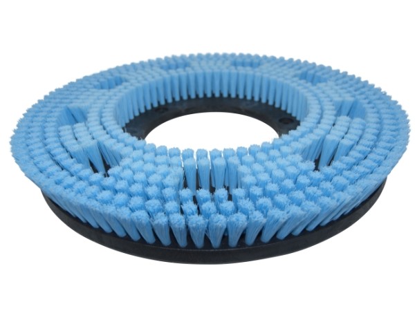 Shampoonierbürste - Ø 405 / 440 mm - 17 ", Poly 0,3 mm glatt blau