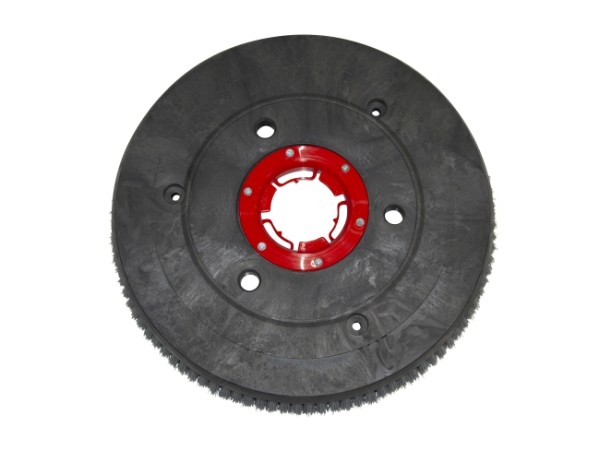 Schleifkorn-Tellerbürste leicht 450 / 480 mm - 19 ", Nylon-Grit 0,5 mm grau K500