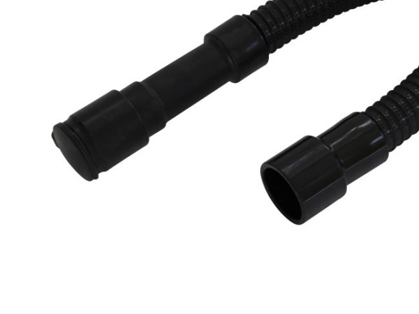 Ablassschlauch NW 38 mit Quetschtülle+Deckel, Länge 750 mm, Farbe schwarz