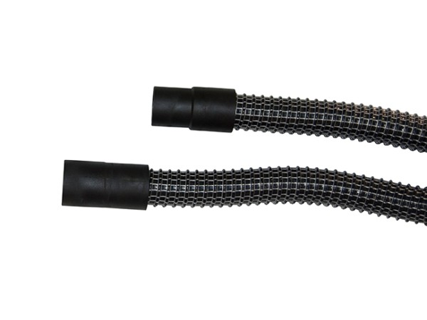 Saugschlauch NW 32 mit Muffen, Länge 1100 mm, mit Federstahlspirale