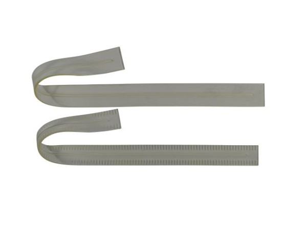 Sauglippensatz vorne und hinten, 925 x 68 mm / 985 x 77 mm, Polyurethan transparent