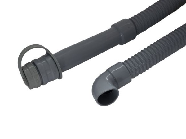 Ablassschlauch NW 38, Länge 1520 mm / 9099165, Farbe grau