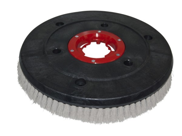 Schleifkorn-Tellerbürste leicht 410 / 430 mm - 17 ", Nylon-Grit 0,35 mm grau K600