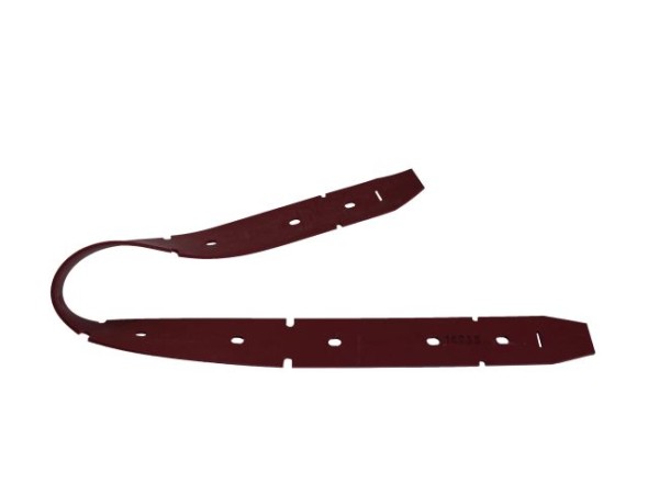 Sauglippe vorne 1020 x 54 x 4 mm, Paragummi rot - Shore 40°