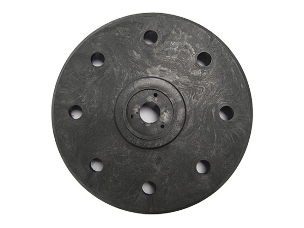 Schleifkorn-Tellerbürste - Ø 430 / 460 mm - 18 ", Nylon-Grit 1,2 mm grau K120