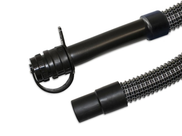 Ablassschlauch NW 38 mit Quetschtülle+Deckel, Länge 845 mm, Schlauch mit Federstahlspirale