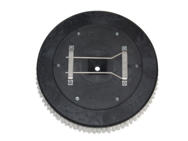 Schrubbbürste – Ø 340 / 365 mm - 14 ", Poly 0,6 mm glatt weiß