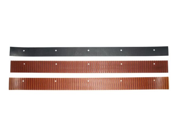 Sauglippensatz, 385 x 31 x 3 mm + 385 x 30 x 3 mm, Polyurethan braun