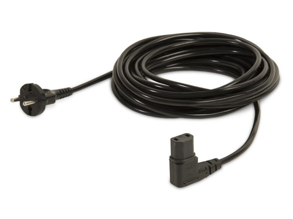 Kabel für Sauger, 10 Meter / 2 x 1,0 mm² / 2 Stecker angespritzt, schwarz