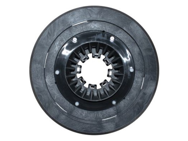 Schrubbbürste - Ø 330 mm / 360 mm - 14 ", Poly 0,6 mm glatt weiß