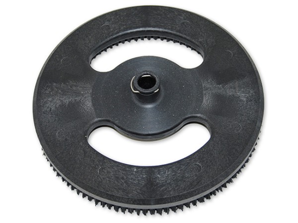 Schrubbbürste – Ø 280 / 305 mm - 12 ", Poly 0,3 mm glatt schwarz