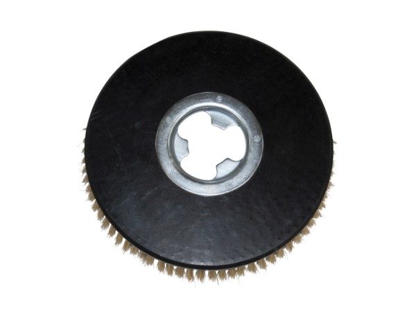 Tellerbürste - Ø 380 / 410 mm - 16 ", Messingdraht 0,3 mm gewellt