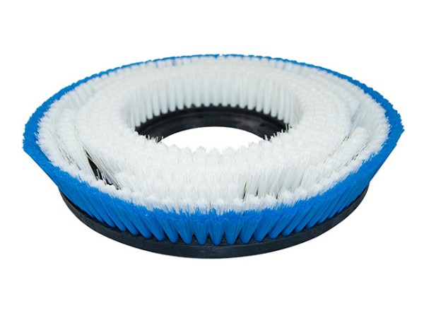 Schrubbbürste - Ø 305 / 330 mm - 13 ", Poly 0,45 mm glatt weiß