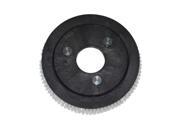 Schrubbbürste – Ø 290 / 305 mm - 12 ", Poly 0,6 mm glatt weiß