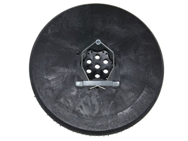 Schrubbbürste – Ø 450 / 480 mm - 19 ", Poly 1,0 mm glatt schwarz