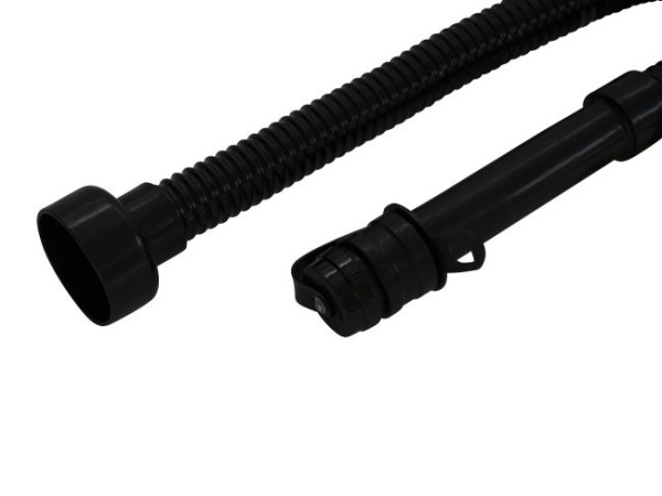 Ablassschlauch NW 38 mit Quetschtülle+Deckel, Länge 1030 mm, Farbe schwarz