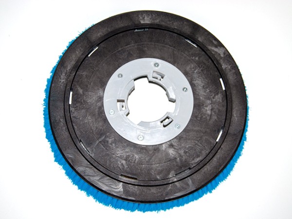 Shampoonierbürste - Ø 410 / 430 mm - 17 ", Poly 0,3 mm glatt blau