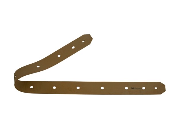 Sauglippe vorne - ungeschlitzte Ausführung 1020 x 53 x 3 mm, Paragummi braun - Shore 40°