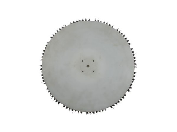 Schrubbbürste - Ø 420 / 440 mm - 18 ", Poly 0,6 mm glatt weiß