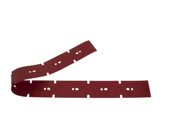 Sauglippe vorne 680 x 50 x 2 mm, Paragummi rot - Shore 40°