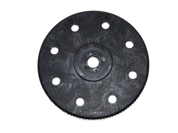 Schrubbbürste - Ø 420 / 440 mm - 18 ", Poly 0,6 mm glatt weiß