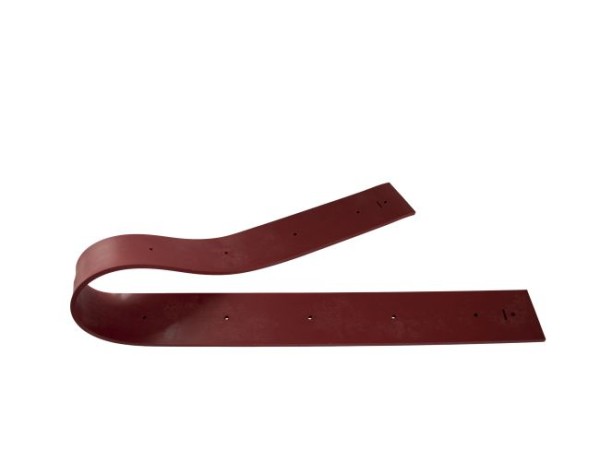 Sauglippe hinten 1483 x 100 x 8 mm, Paragummi rot - Shore 40°