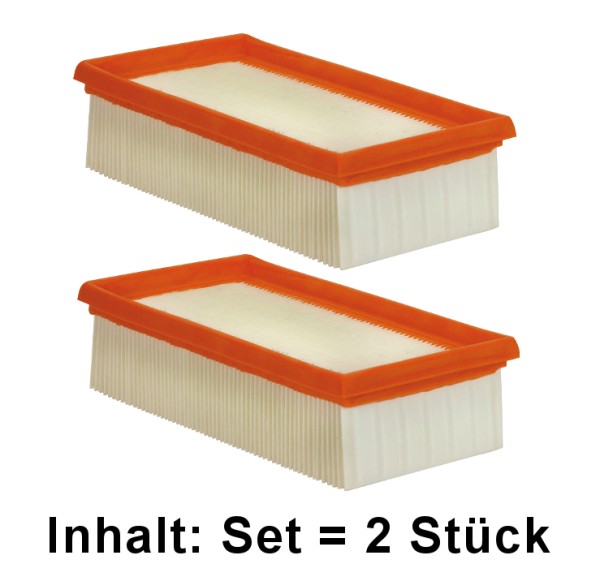 Luftfiltereinsatz für Staubsauger, 2er Pack - Staubklasse: M