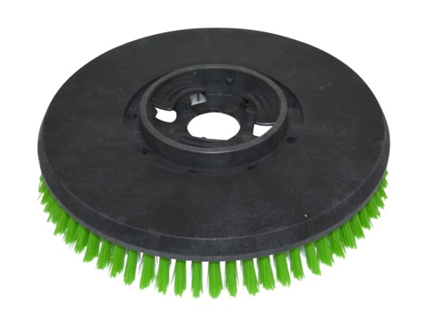 Schrubbbürste - Ø 330 / 340 mm - 14 ", Poly 0,6 mm glatt weiß