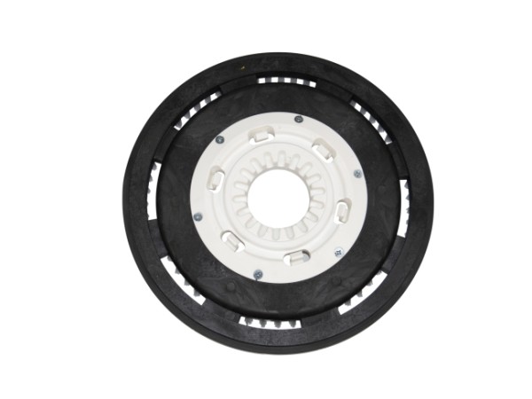 Tellerbürste - Aquastop, Ø 330 / 355 mm - 14 ", Poly 0,5 mm glatt weiß