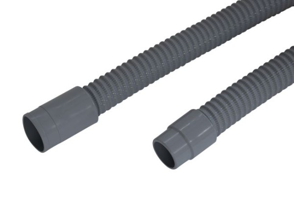 Saugschlauch NW 38, Länge 1250 mm, Farbe grau