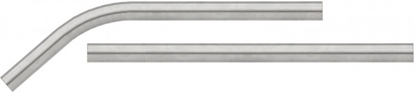 Saugrohr Metall verchromt, verschiedene Durchmesser