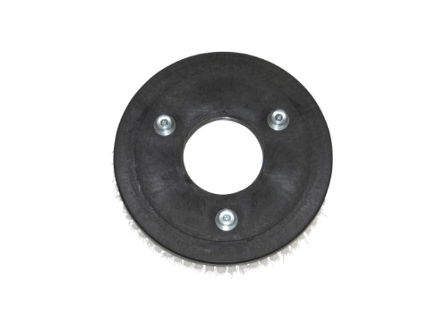 Schrubbbürste – Ø 250 / 260 mm - 10 ", Poly 0,45 mm glatt weiß